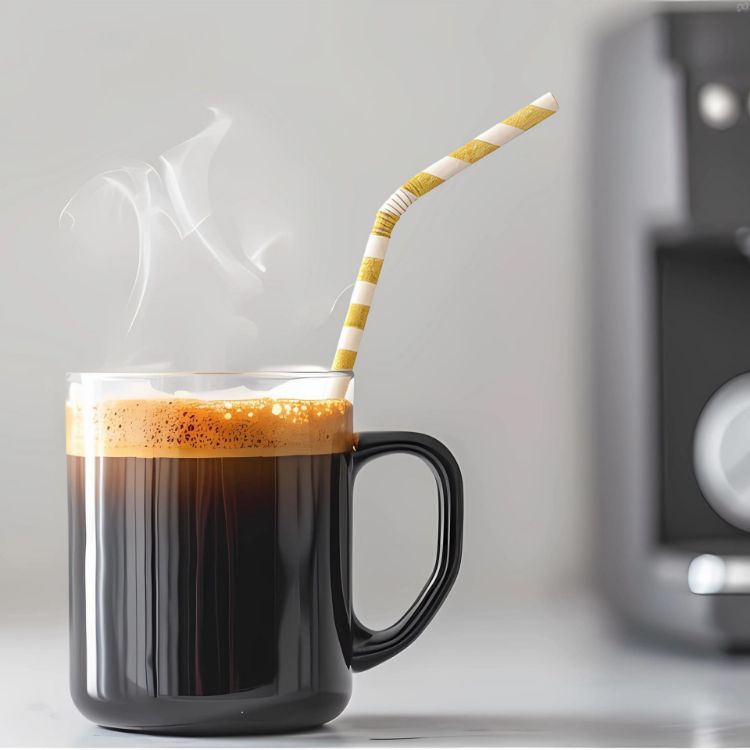 Picture of Custom Disposable 3-ply Bendable Drinking Paper Straw