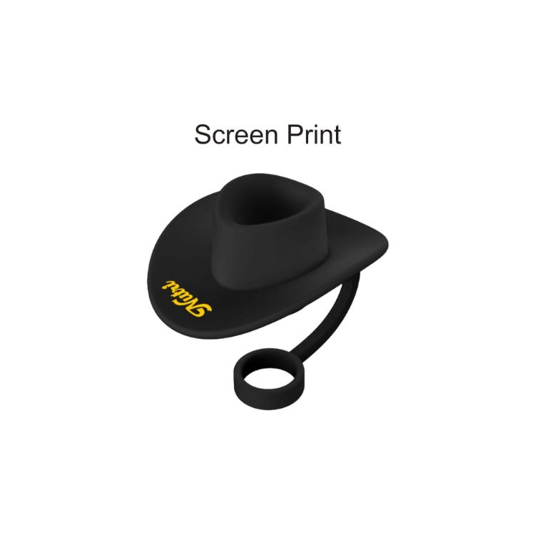 Picture of Cowboy Hat Silicone Straw Cover