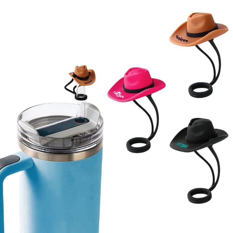 Picture of Brim Hat Silicone Straw Cover
