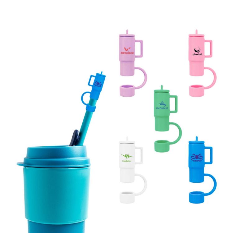 Picture of Cup Shaped Silicone Straw Cover