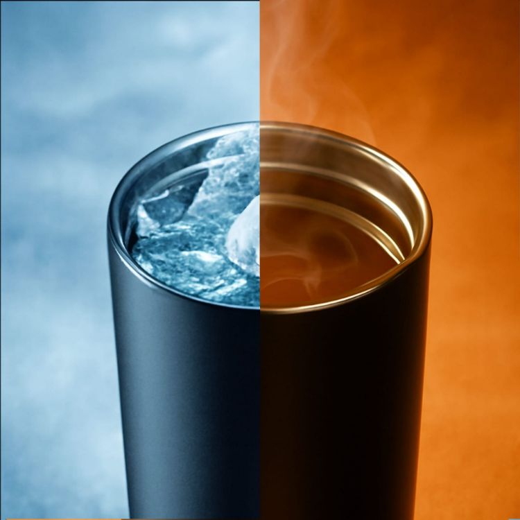 Picture of 500ML/600ML Stainless Steel Vacuum Thermal Bottle with Handle