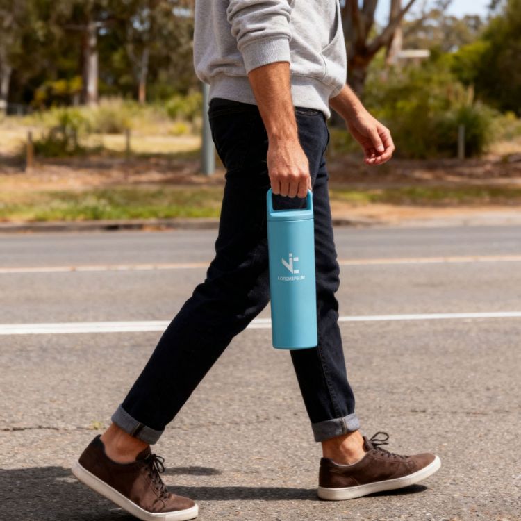 Picture of 500ML/600ML Stainless Steel Vacuum Thermal Bottle with Handle