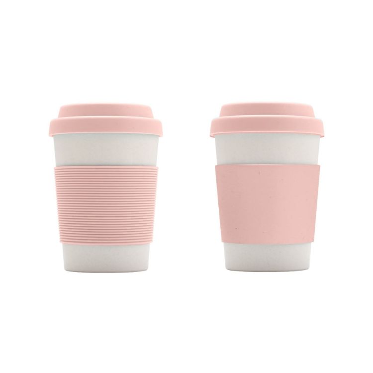 Picture of 350ML Bamboo Fibre Coffee Cup with Silicone Lid