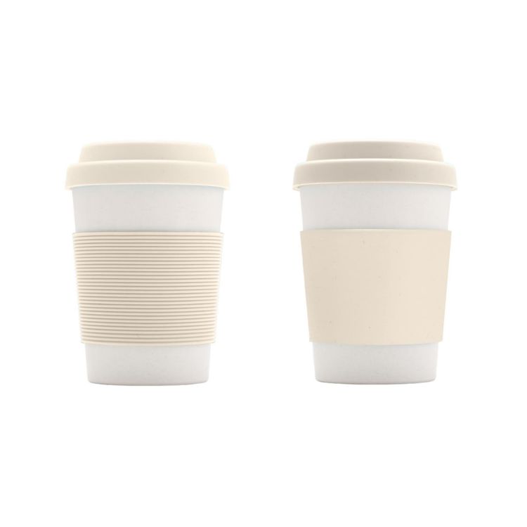 Picture of 350ML Bamboo Fibre Coffee Cup with Silicone Lid