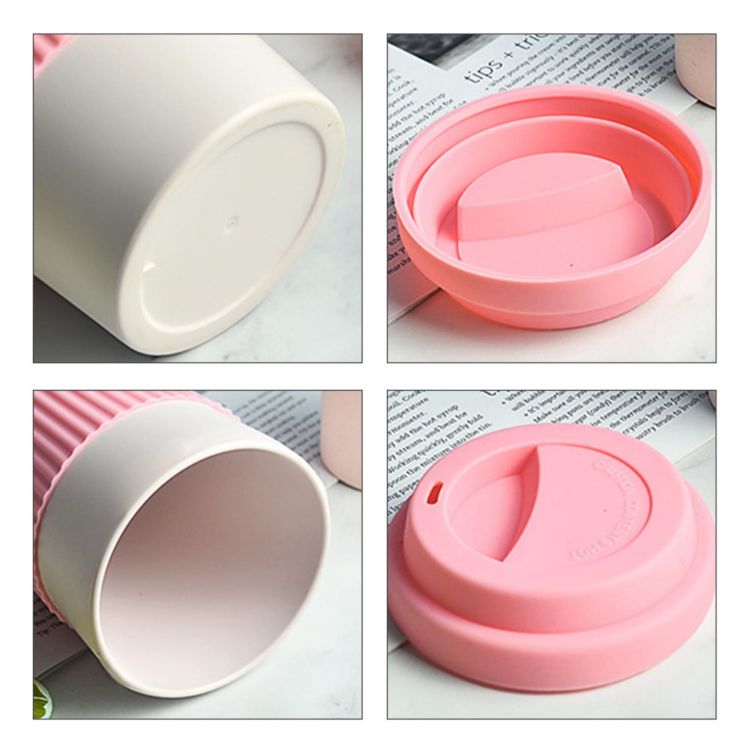 Picture of 350ML Bamboo Fibre Coffee Cup with Silicone Lid