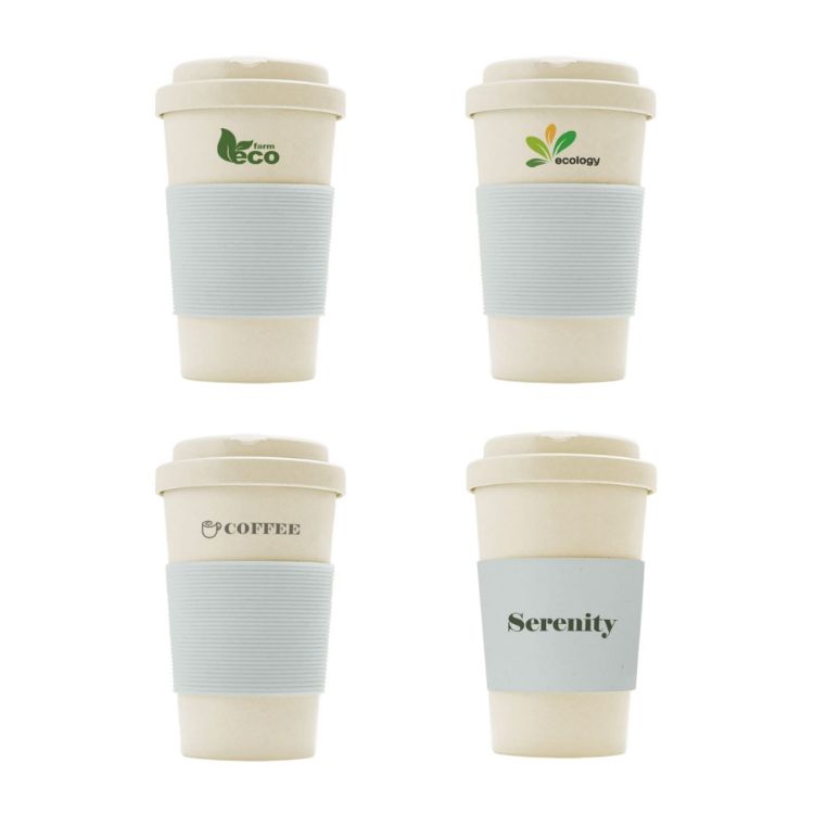 Picture of 400ML BPA-free Eco Bamboo Fibre Coffee Cup