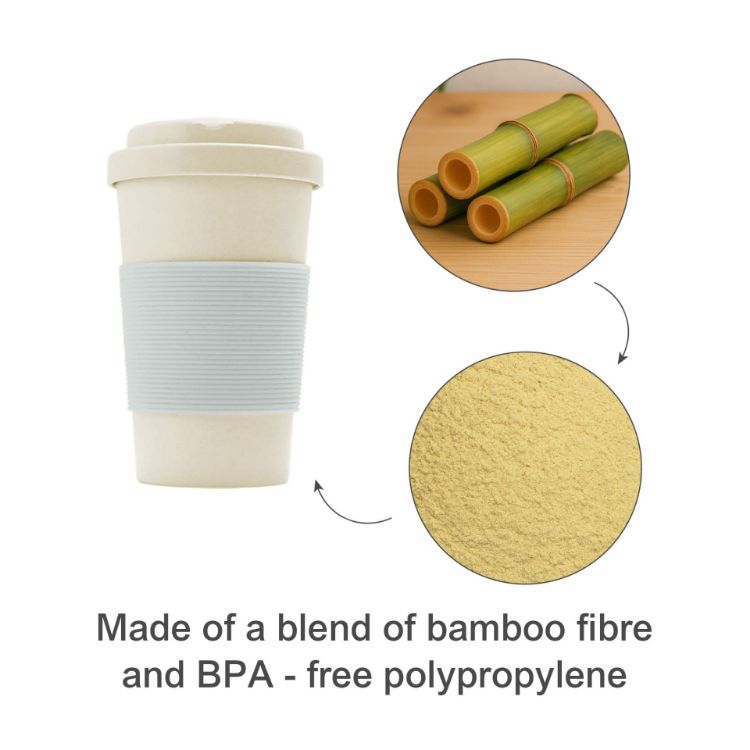 Picture of 400ML BPA-free Eco Bamboo Fibre Coffee Cup