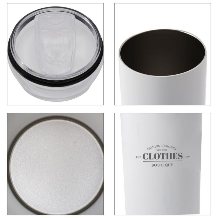 Picture of 580ML U-shaped Double Wall Stainless Steel Cup with Lid