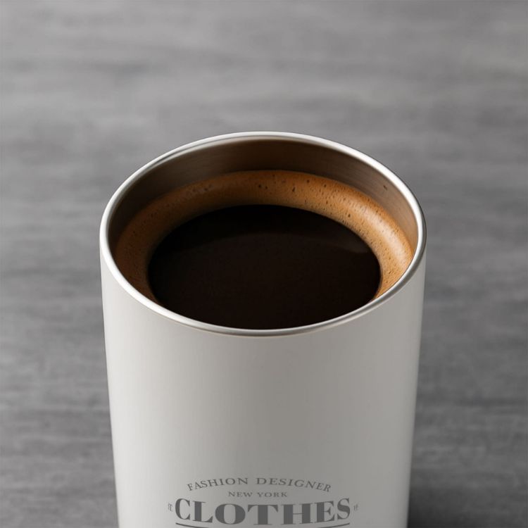 Picture of 580ML U-shaped Double Wall Stainless Steel Cup with Lid