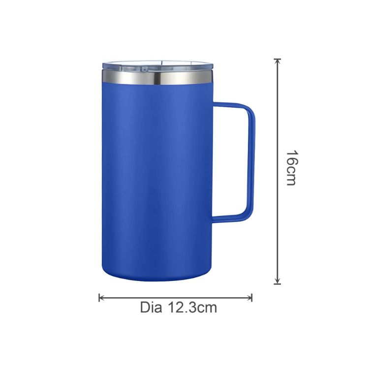 Picture of 625ML Double Wall Stainless Steel Mug with Handle