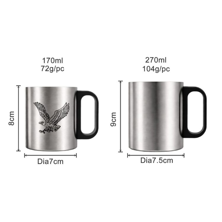 Picture of 170ML/270ML Stainless Steel Insulated Mug with Plastic Handle