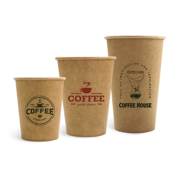 Picture of Custom Disposable Single Wall Kraft Paper Cups