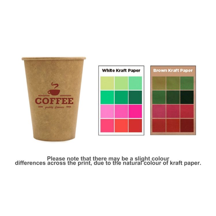 Picture of Custom Disposable Single Wall Kraft Paper Cups