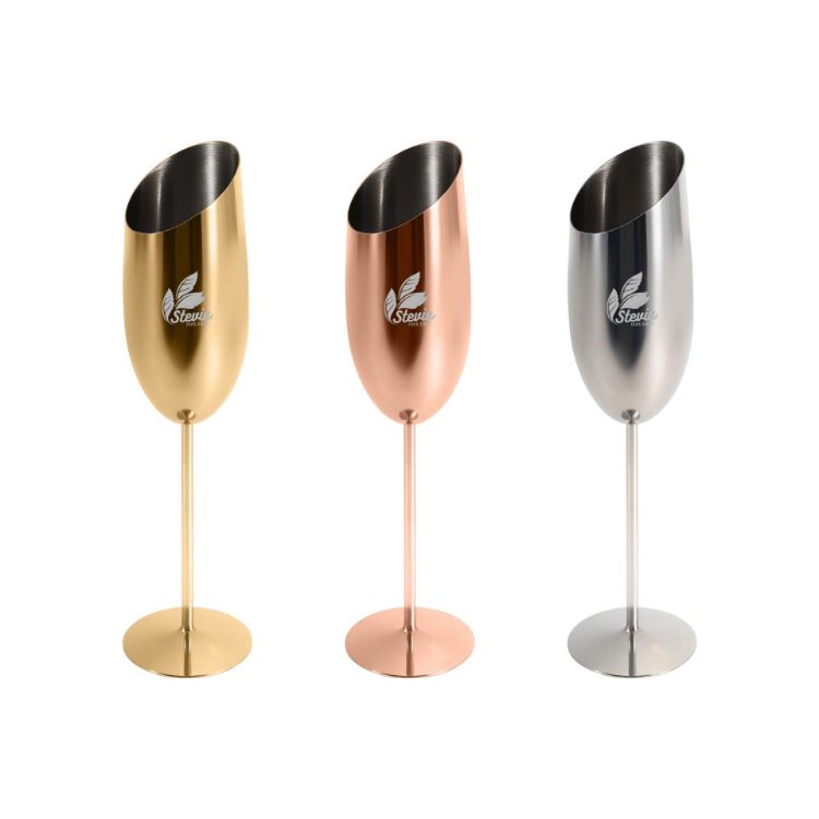 Picture of Stainless Steel Slanted Champagne Flute