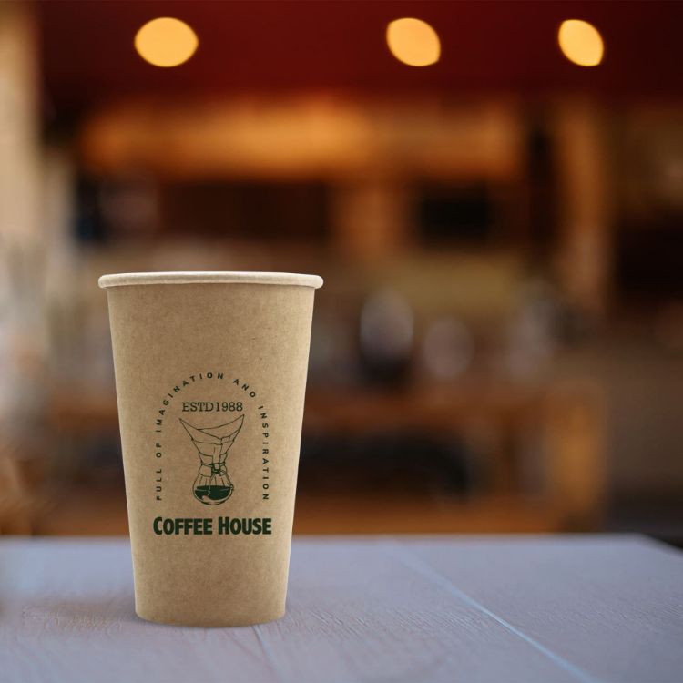 Picture of Custom Disposable Single Wall Kraft Paper Cups