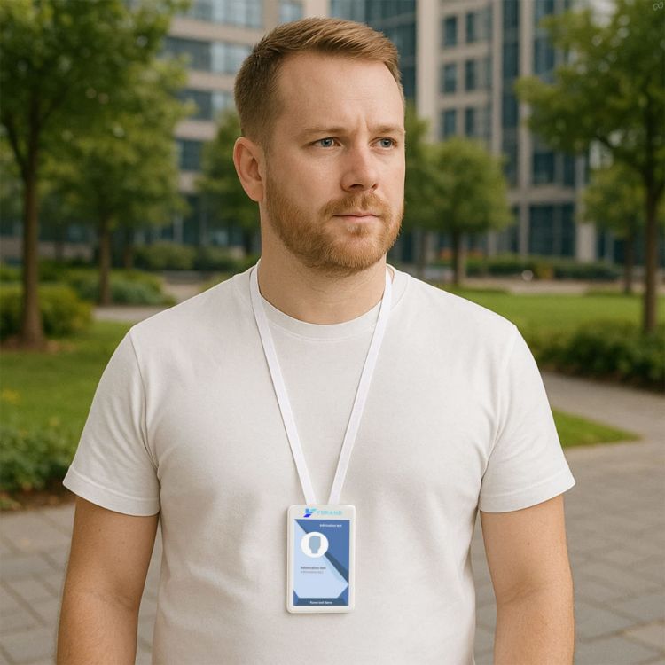 Picture of ABS Retractable Card Holder with Lanyard