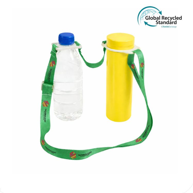 Picture of RPET 2 in 1 Water Bottle Lanyard
