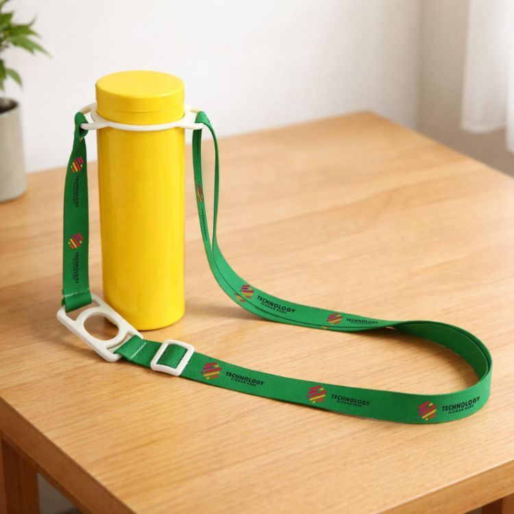 Picture of RPET 2 in 1 Water Bottle Lanyard