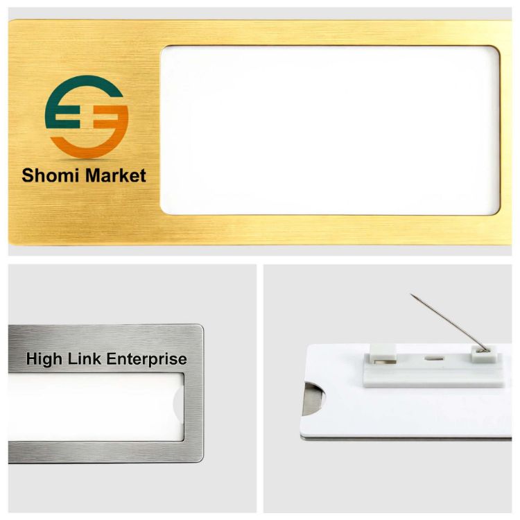 Picture of Reusable Metal Name Badge