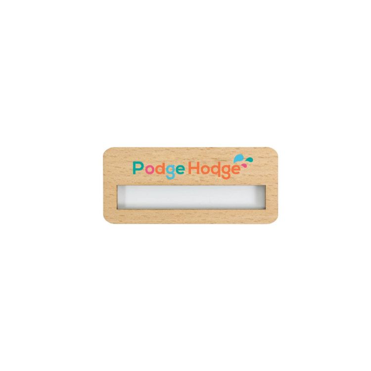 Picture of Reusable Wooden Name Badge