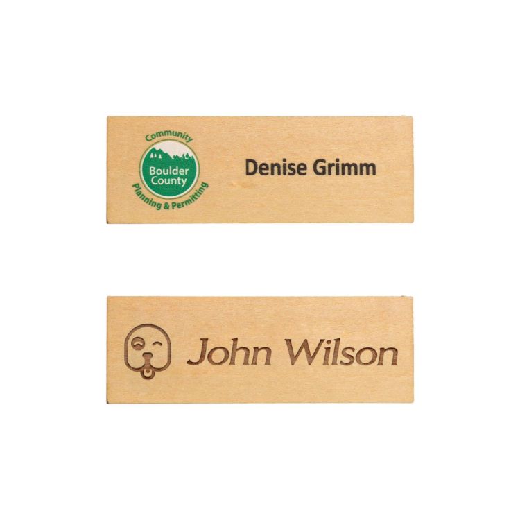 Picture of Wooden Name Badge