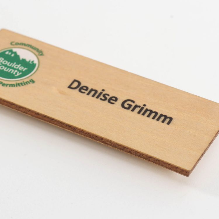 Picture of Wooden Name Badge