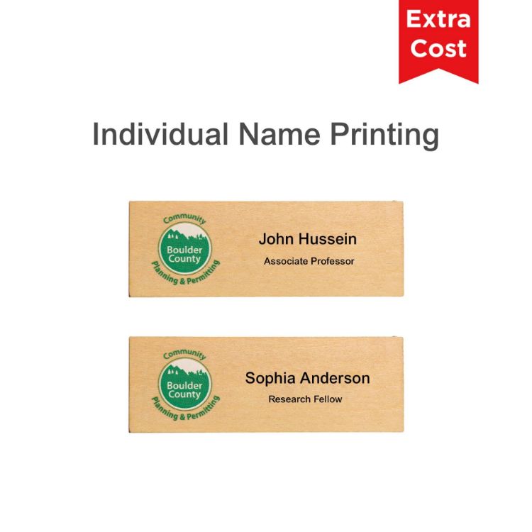 Picture of Wooden Name Badge