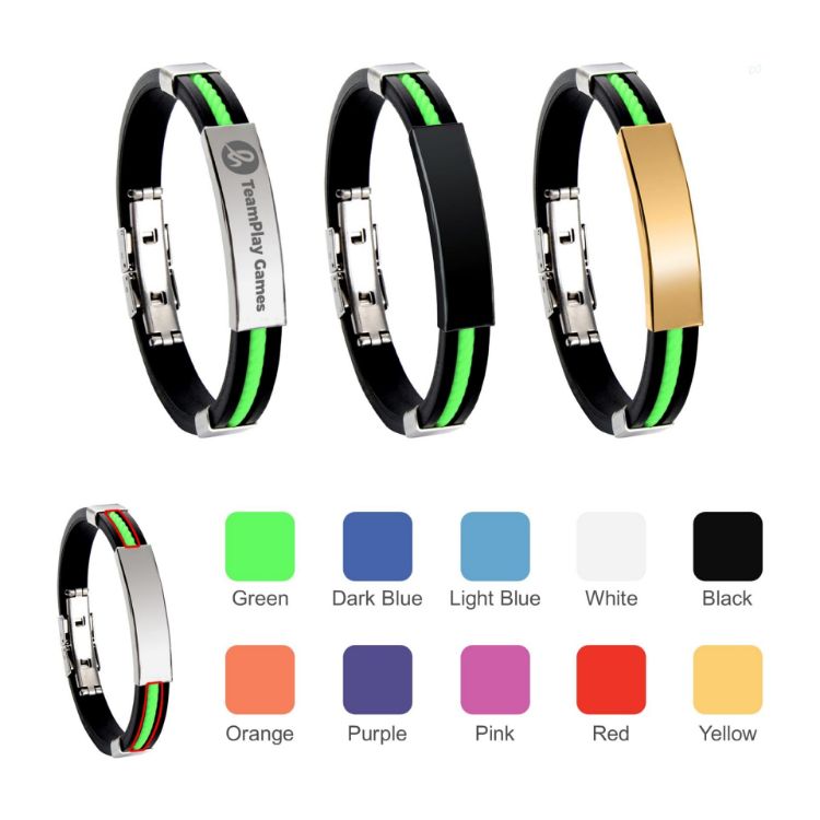Picture of Glide Lock Clasp Colour Silica Bracelet