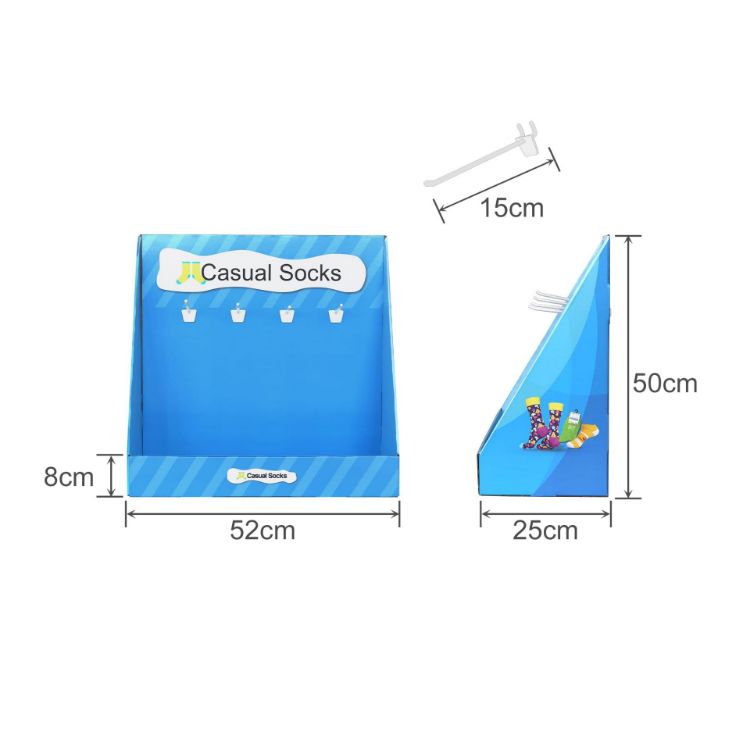Picture of Corrugated Cardboard Counter Hooks Display