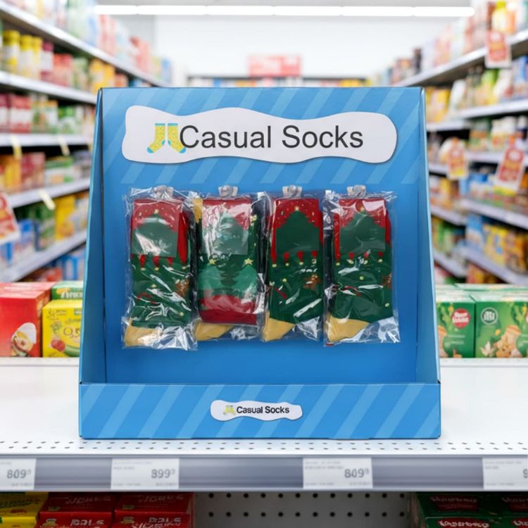 Picture of Corrugated Cardboard Counter Hooks Display