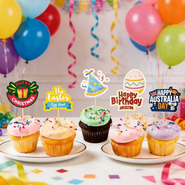 Picture of Pack of 100 Custom Coated Paper Toothpicks