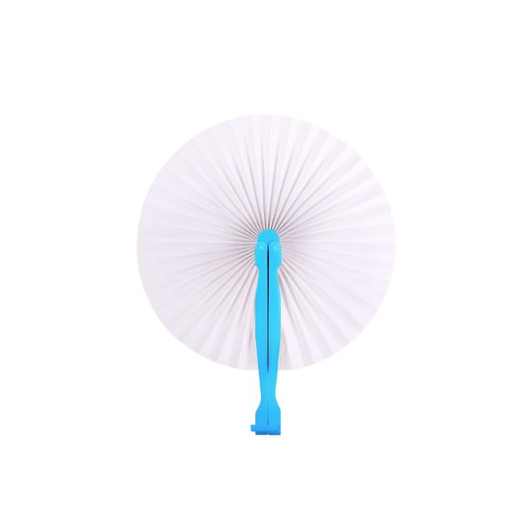 Picture of Round Plastic Handle Paper Fan