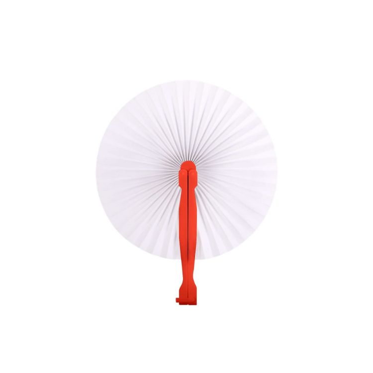 Picture of Round Plastic Handle Paper Fan