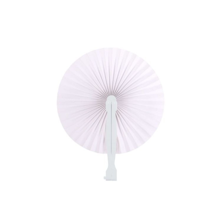 Picture of Round Plastic Handle Paper Fan