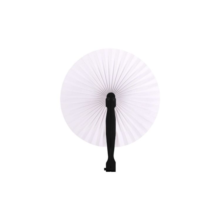 Picture of Round Plastic Handle Paper Fan