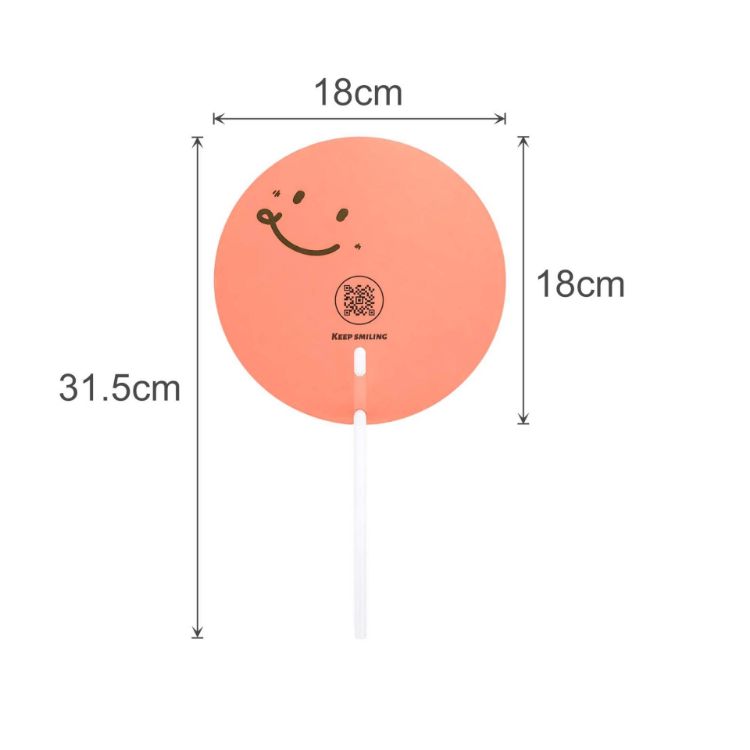 Picture of Custom Shape Transparent PVC Hand Fan B