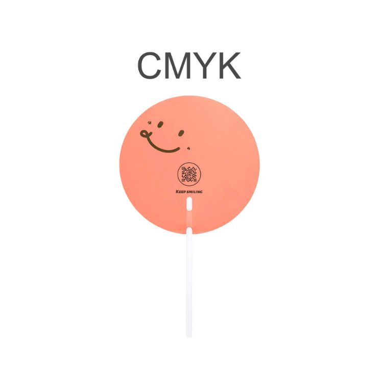 Picture of Custom Shape Transparent PVC Hand Fan B