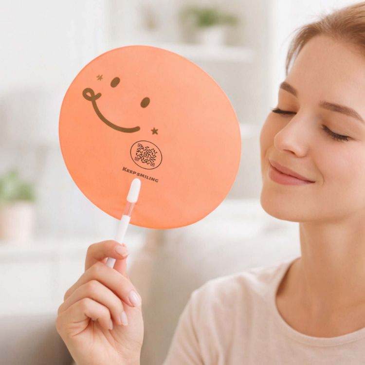 Picture of Custom Shape Transparent PVC Hand Fan B