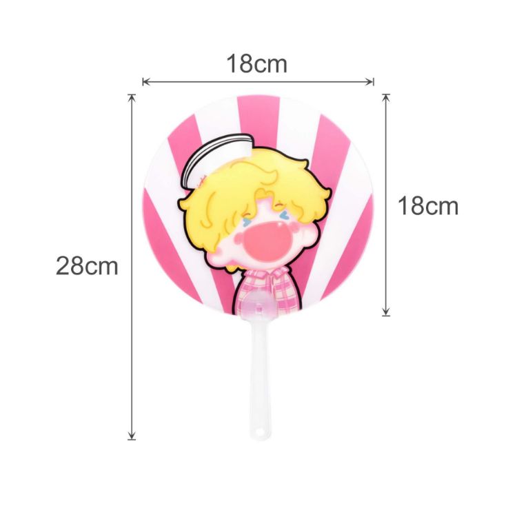 Picture of Custom Shape Transparent PVC Hand Fan A
