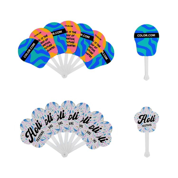 Picture of Seven-pieces Plastic Hand Fan