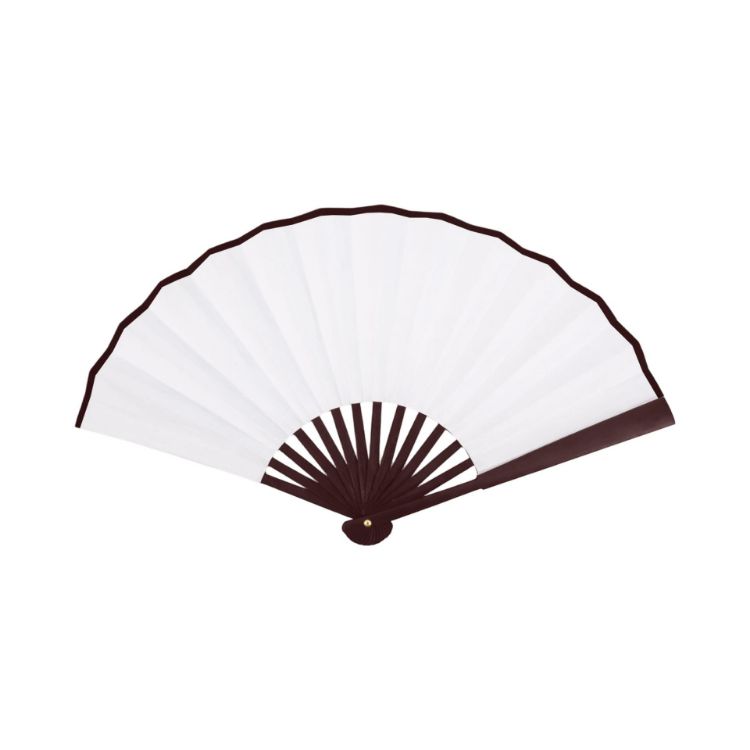 Picture of 8inch Bamboo Fabric Hand Fan