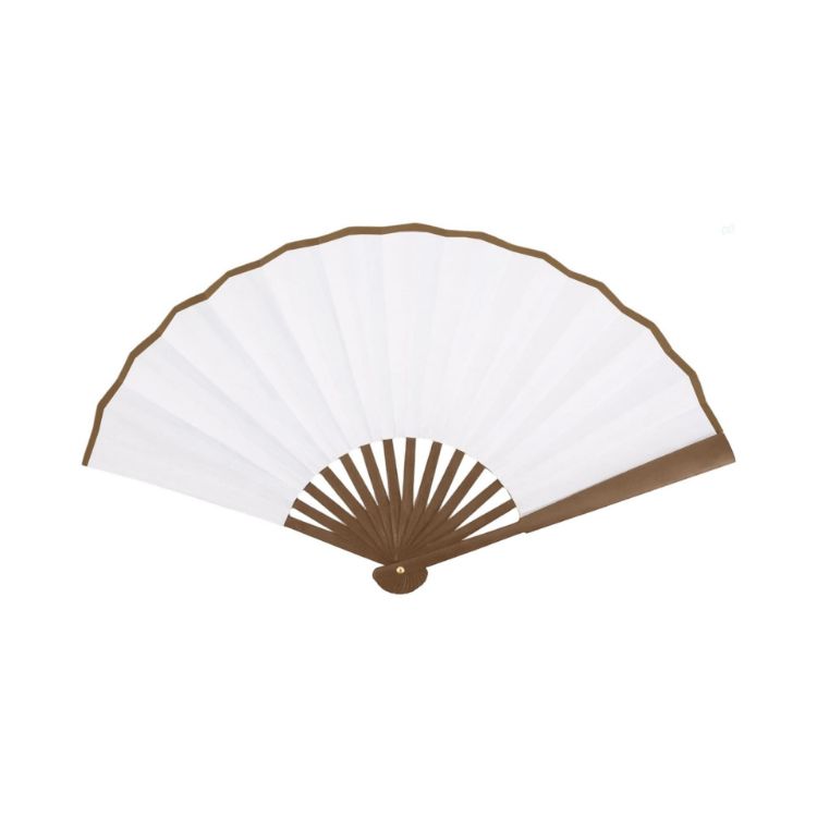 Picture of 8inch Bamboo Fabric Hand Fan