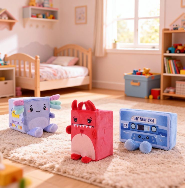 Picture of Block Plush Toy with O Ring