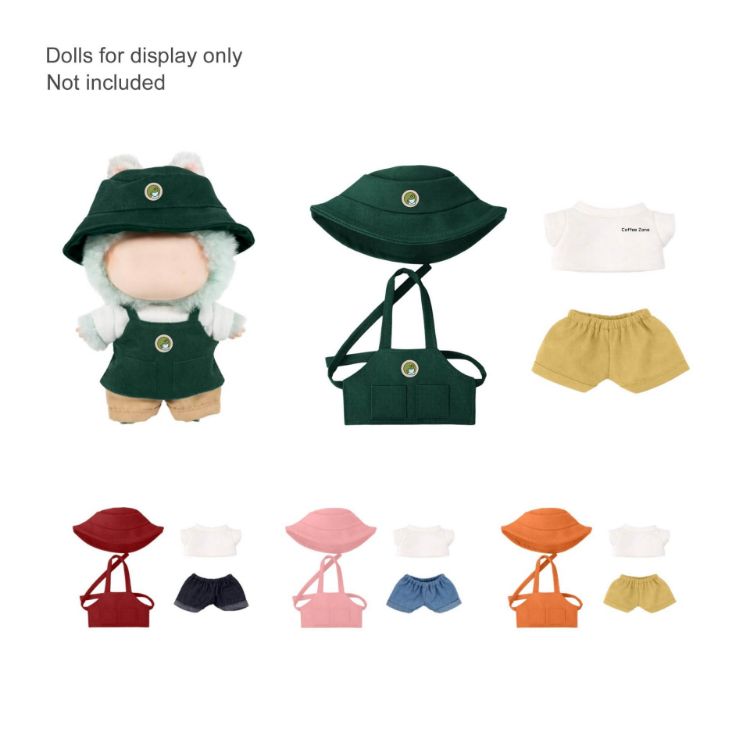 Picture of Plush Doll Cafe 4-Piece Apron Outfit (15–17cm Doll)