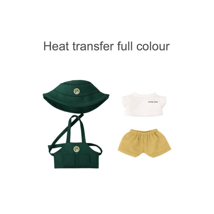 Picture of Plush Doll Cafe 4-Piece Apron Outfit (15–17cm Doll)