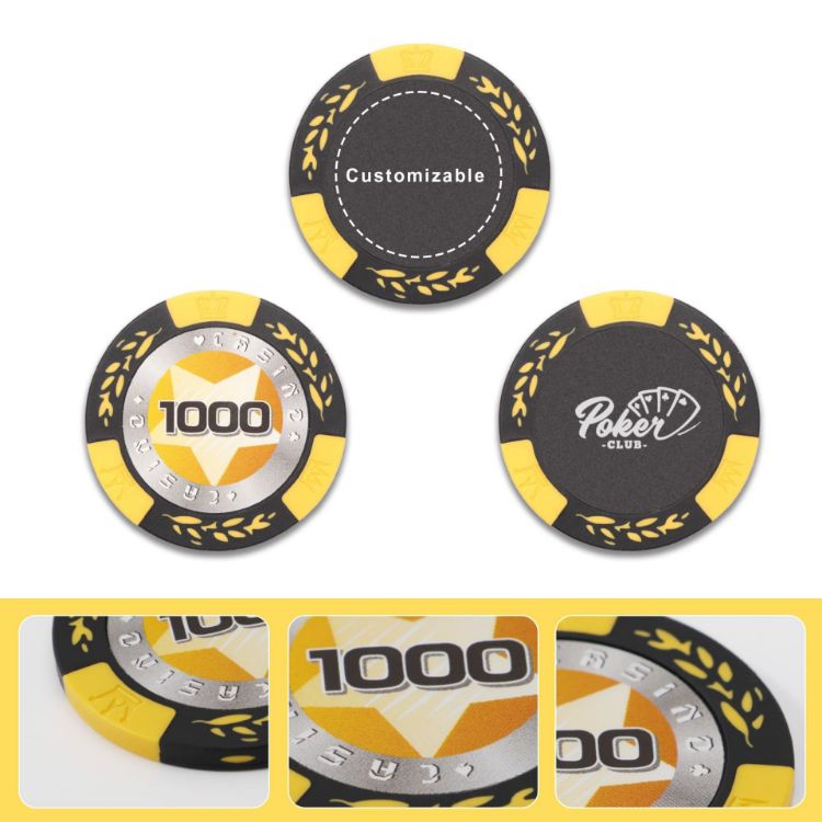 Picture of Wheat stalk Clay Poker Chips