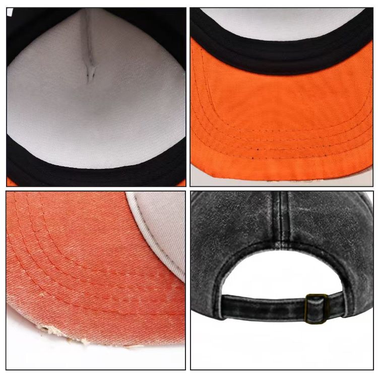 Picture of 5 Panel Distressed Cotton Baseball Cap