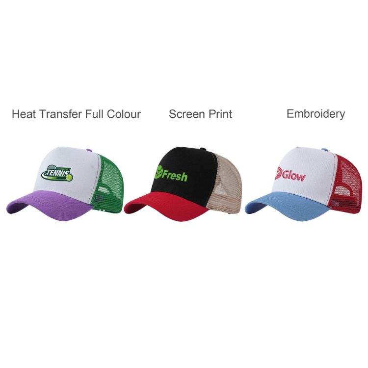 Picture of 5 Panel Fashion Mesh Hat