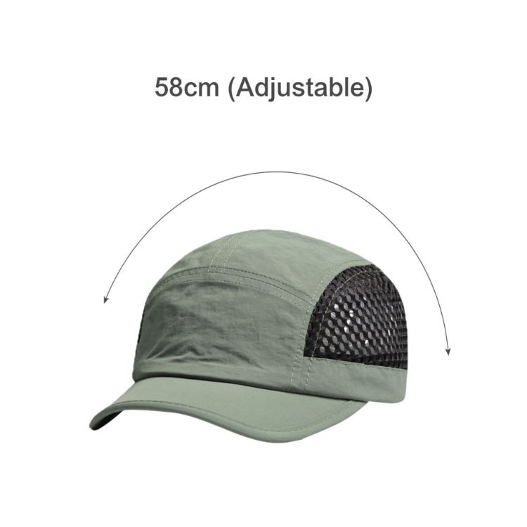 Picture of 5 Panel Short Brimmed Mesh Running Cap
