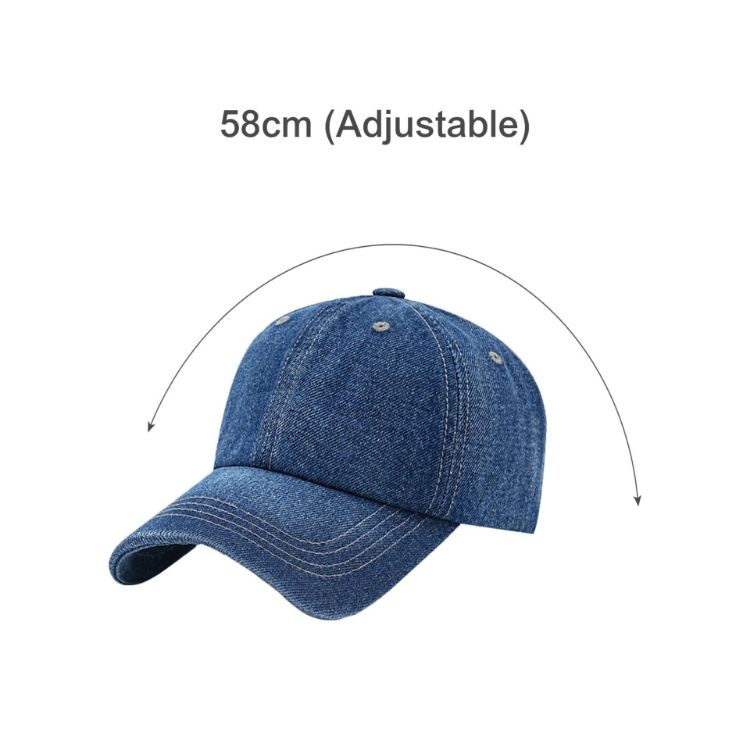 Picture of 6 Panel Denim Baseball Cap